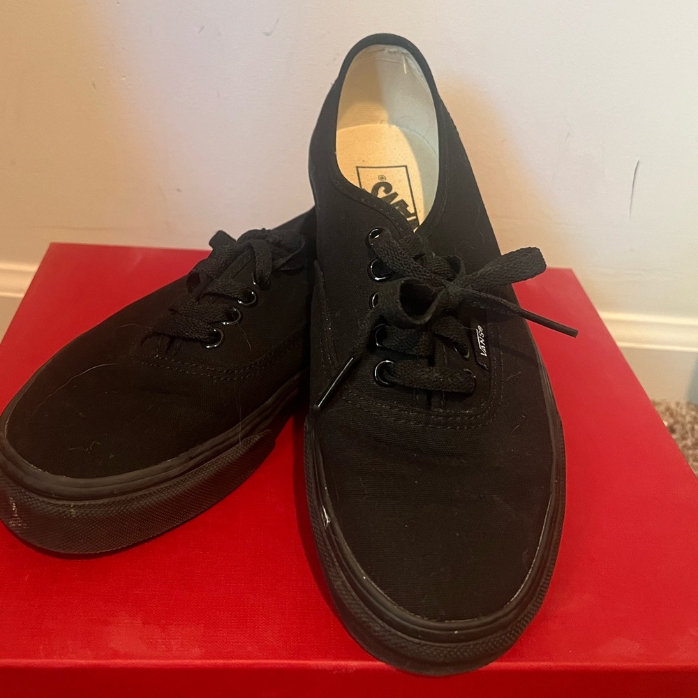 Vans Sneakers, black, size 8.0.